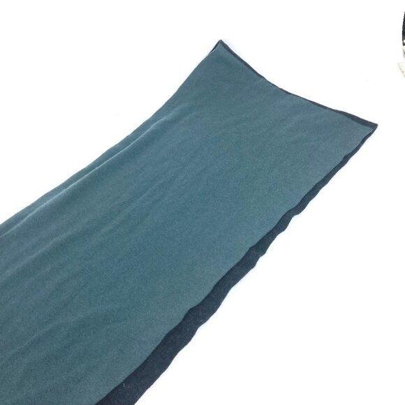 HERMES Bicolor fringe Scarf Cashmere Scarf/BlackBased - Picture 12 of 14